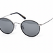 Black Panto Grey Lenses - Angled