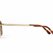 Gold Panto Brown Lenses - Side