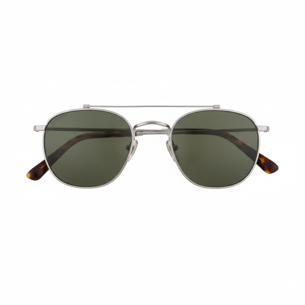 Silver aviator sunglasses