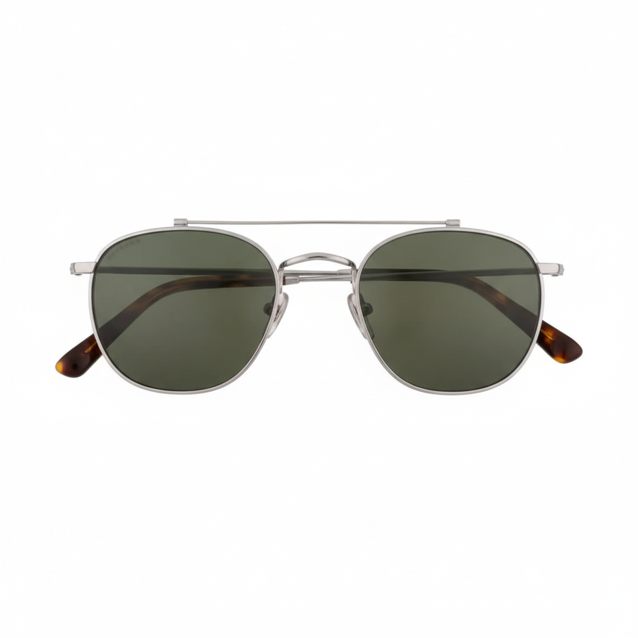 Silver aviator sunglasses