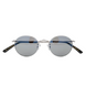 Silver Panto Grey Lenses - Front