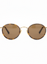 Tortoiseshell Panto Brown Lenses - Front