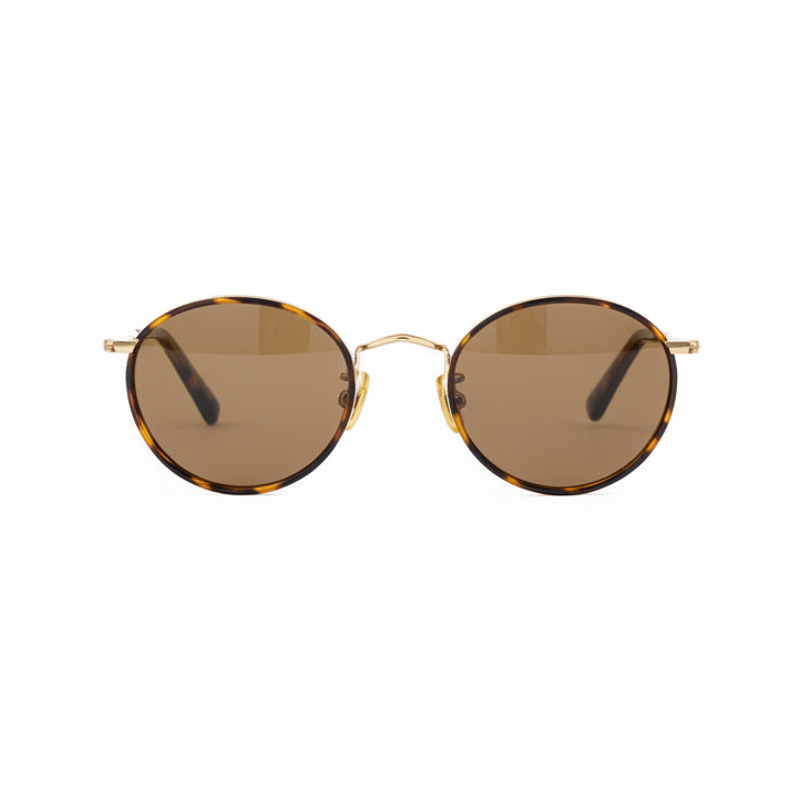 Tortoiseshell Panto Brown Lenses - Front