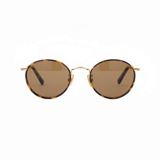 Tortoiseshell Panto Brown Lenses - Front