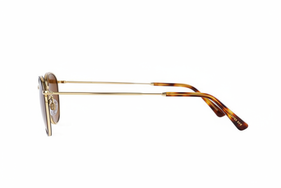 Tortoiseshell Panto Brown Lenses - Side